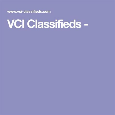 Vci classifieds categories - To search for a "2008 Jeep" enter "2008 Jeep" into the Search Text field and select "All Words" from the match option. Only ads containing "2008" and "Jeep" in the subject or ad body will be displayed.